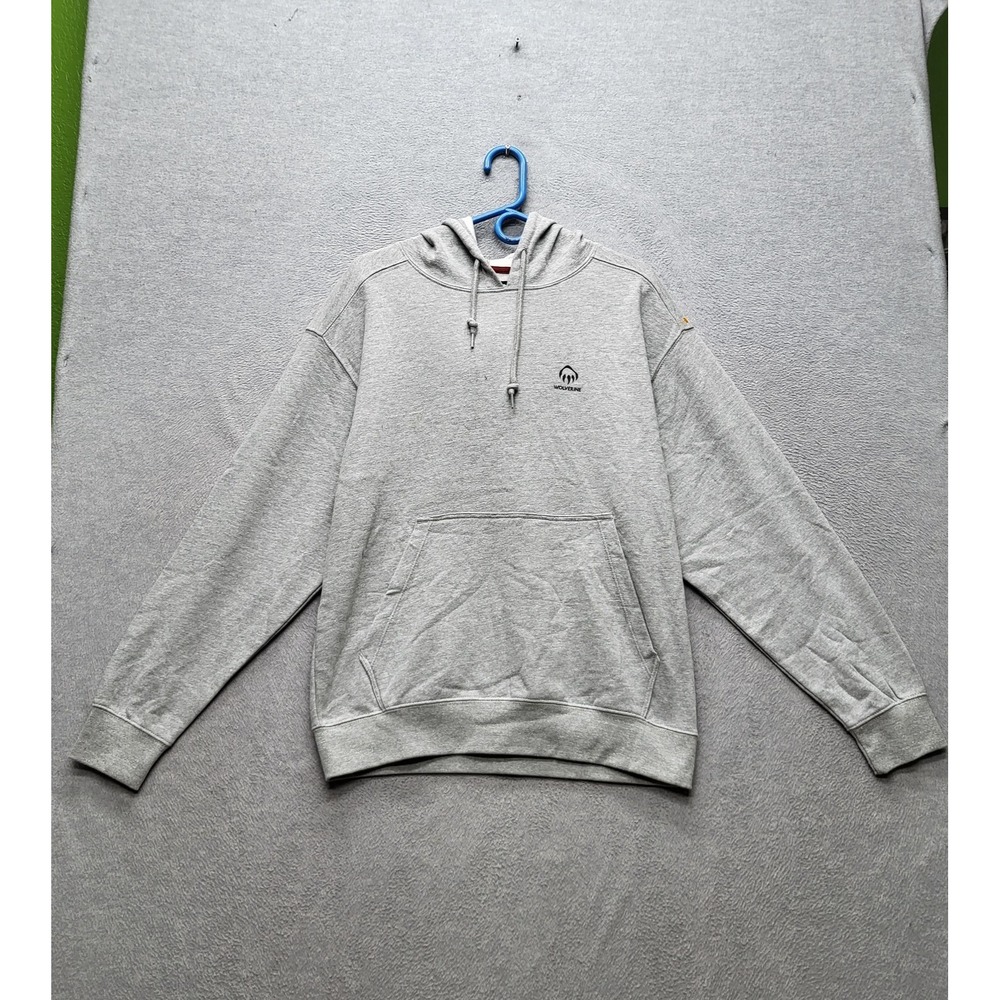 Wolverine Men Hoodie M‎ Light Grey Graphic American Flag Land Of the Free NWT